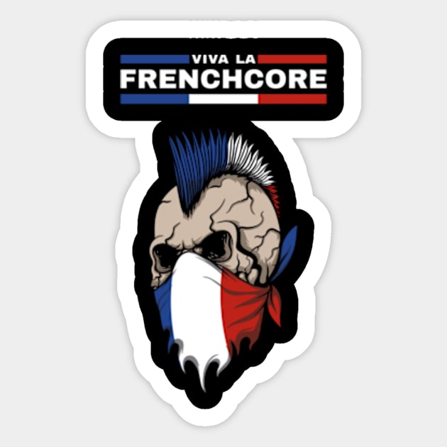 Viva La Frenchcore Sticker by perdewtwanaus